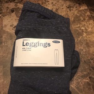 Women’s XXL blue leggings ...NWT